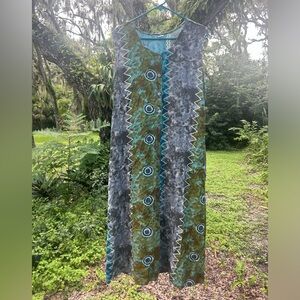 Tie Dye Button-Up Dress